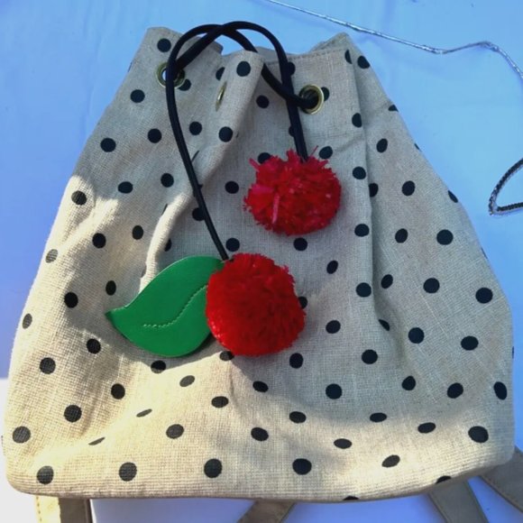 New Betsey Johnson Cherry Drawstring Backpack Fruity main image 5